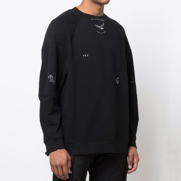 Tattosweaters Other - TTSWTRS  Logo Crew Neck Black Sweatshirt UNIFIT Distressed